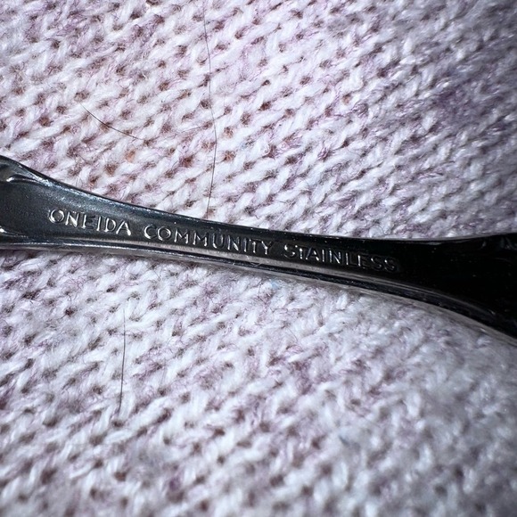 Oneida Community Brahms Set 4 Fruit/Orange Spoons Stainless Discontinued Pattern - Picture 3 of 6